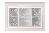 Box albero naturale bianco 26x8x18 cm