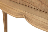 Natural Mindi Wood Console 3 Schubladen 110x30x80 cm