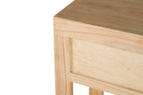 Console in legno Mindi Natural 2 cassetti 90x30x80 cm