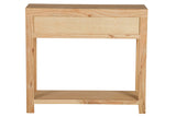 CONSOLA MADERA MINDI NATURAL 2 CAJONES 90x30x80 CM