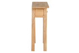 Console en bois naturel naturel 2 tiroirs 90x30x80 cm