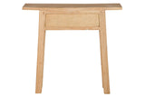 Console en bois naturel naturel 2 tiroirs 90x30x80 cm