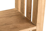 Console en bois naturel naturel 2 tiroirs 90x30x80 cm