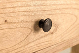 Console en bois naturel naturel 2 tiroirs 90x30x80 cm