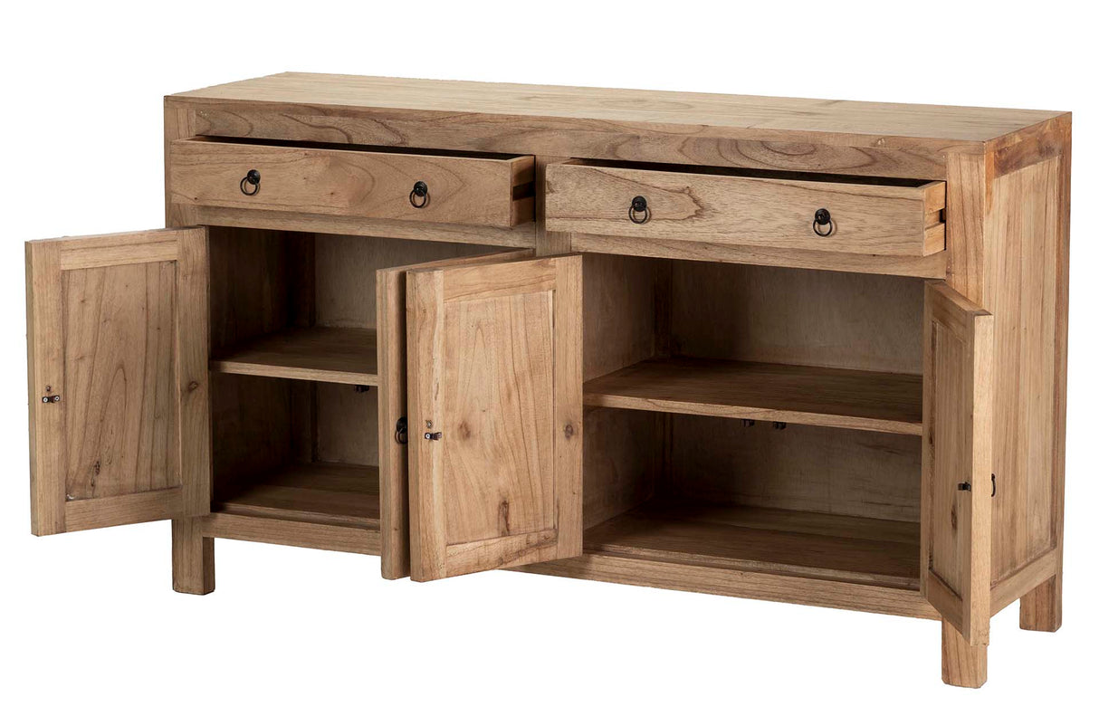 APARADOR MADERA MINDI NATURAL 140x40x82 CM