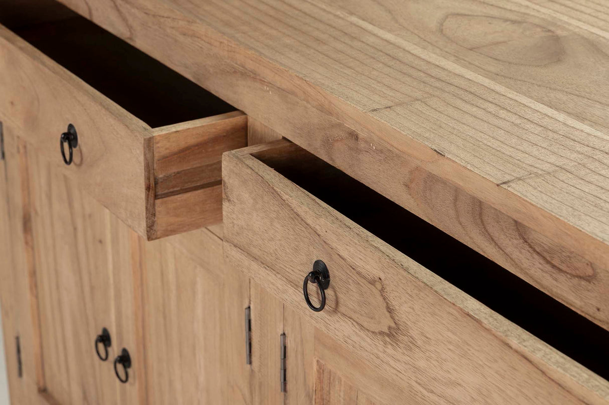 APARADOR MADERA MINDI NATURAL 140x40x82 CM