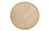 Miroir rond en bois naturel naturel 90x5x90 cm