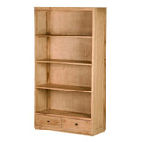 LIBRERO MADERA MINDI NATURAL 100x40x185 CM