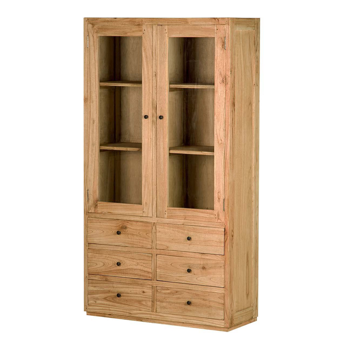 CABINET MADERA MINDI CRISTAL NATURAL 100x40x185 CM