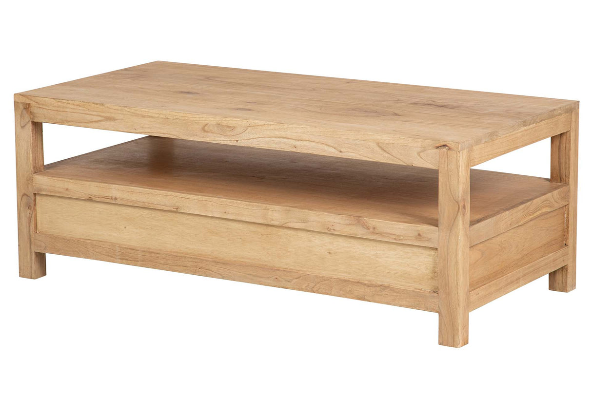 MESA DE CENTRO MADERA MINDI MARRON 120x60x45 CM
