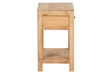 MESITA DE NOCHE 1 CAJON MADERA MINDI 50x35x60 CM