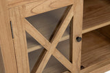 APARADOR MADERA MINDI CRISTAL MARRON 140x40x82 CM