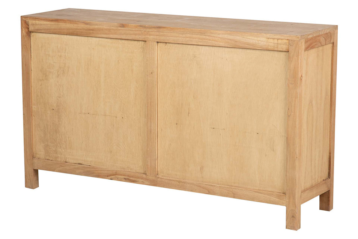 APARADOR MADERA MINDI CRISTAL MARRON 140x40x82 CM