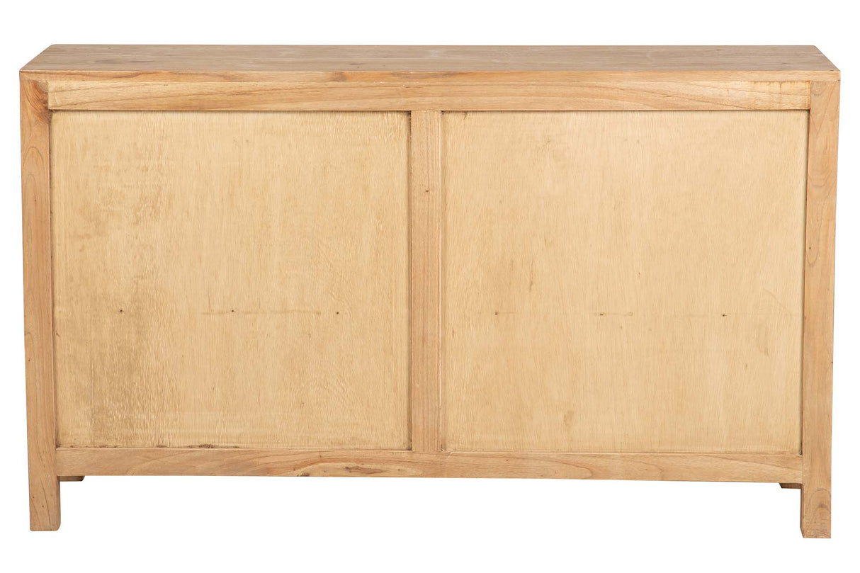 APARADOR MADERA MINDI CRISTAL MARRON 140x40x82 CM