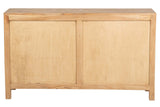 APARADOR MADERA MINDI CRISTAL MARRON 140x40x82 CM