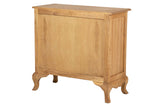 COMODA 3 CAJONES MADERA MINDI MARRON 90x40x85 CM