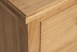 COMODA 3 CAJONES MADERA MINDI MARRON 90x40x85 CM