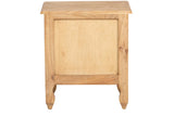 MESITA DE NOCHE 2 CAJONES MADERA MINDI 54x40x60 CM