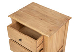 MESITA DE NOCHE 2 CAJONES MADERA MINDI 54x40x60 CM