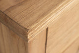 MESITA DE NOCHE 2 CAJONES MADERA MINDI 54x40x60 CM
