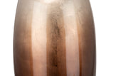 Ceram Vase. Brun argenté laqué 19.5x19,5x59 cm