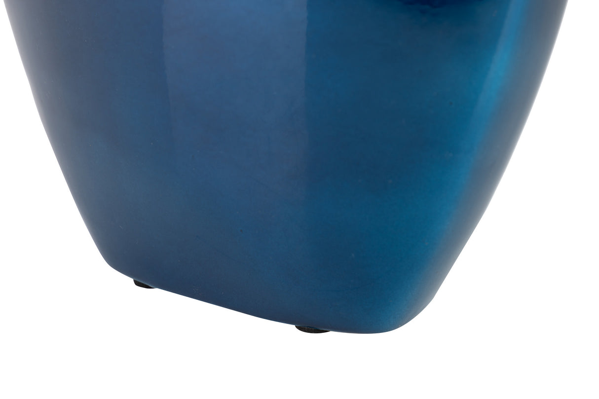 Fournitures en céramique laquée orange bleu 27x12x38 cm
