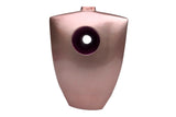 Vaso cerâmico rosa lacado roxo 32x13x45 cm