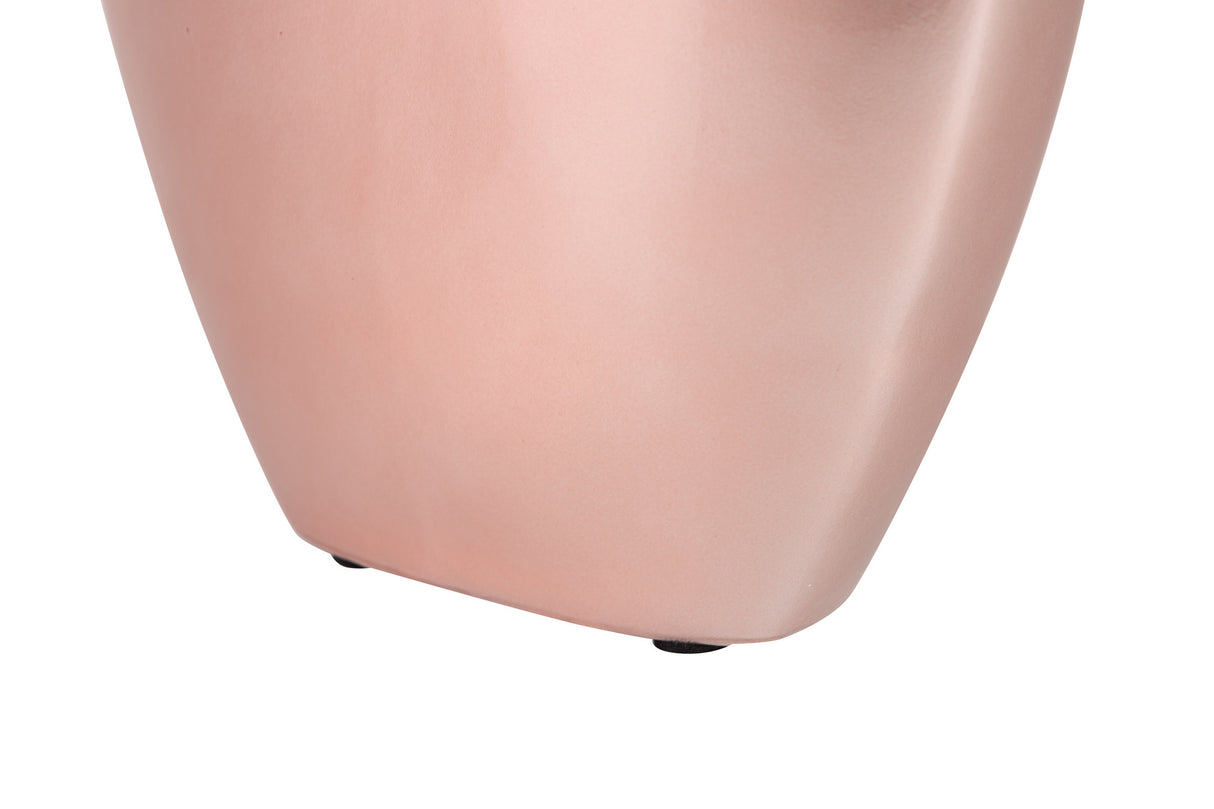 Vase en céramique laqué rose violet 27x12x38 cm