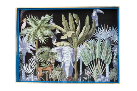 SET 2 BANDEJAS SAFARI 47,5x35x4/40x26x3,5 CM