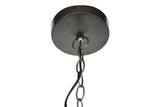 Black Metall -Dachlampe 43x43x32 cm