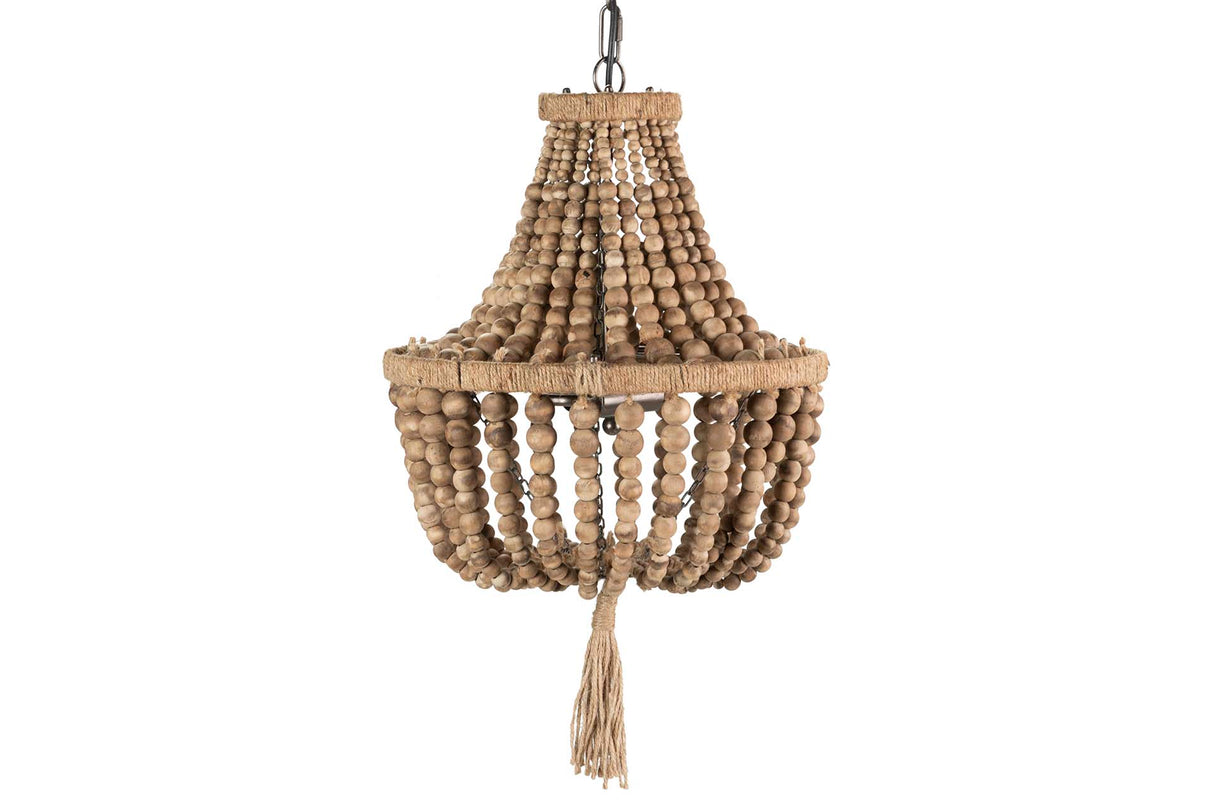 Lampe de toit de la chaîne de balle naturelle 37x37x53cm