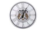 RELOJ PARED METAL / CRISTAL 60x8x60 CM