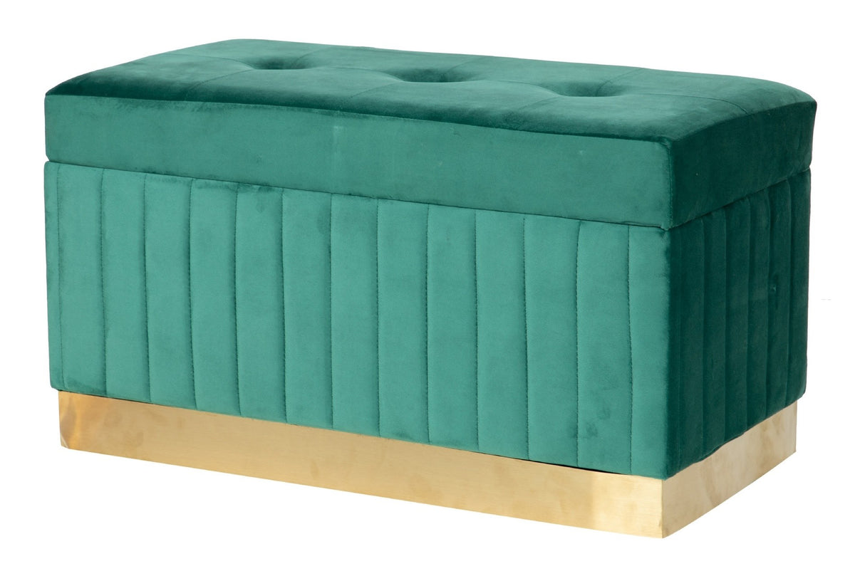 Setzen Sie 3 Puffs Velvet 80x40x44 36x36x34 36x36x34 cm