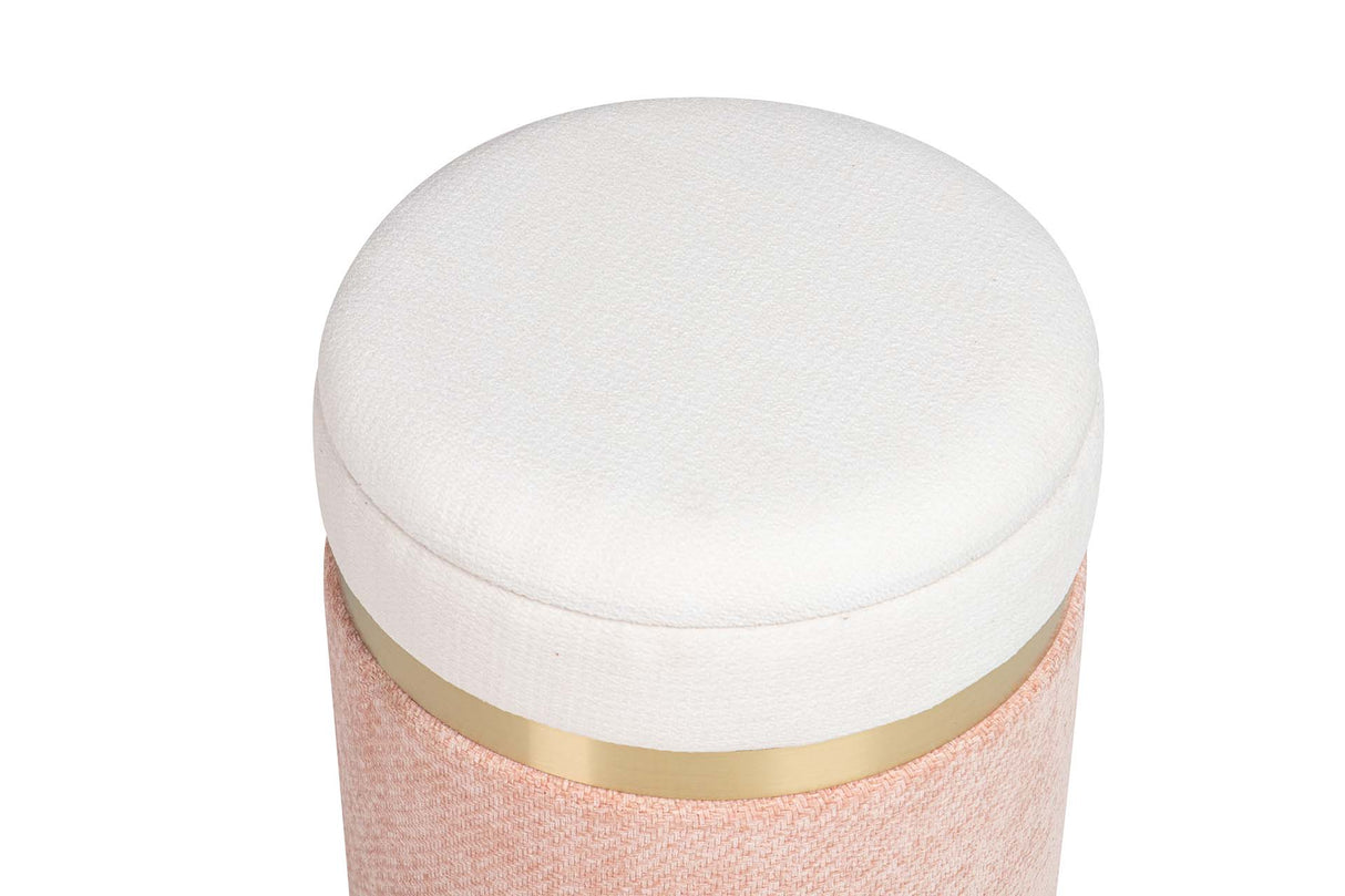 Setzen Sie 2 Puffs Velvet 36x36x44 31x31x38 cm