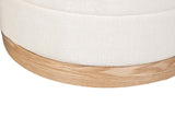 SET 2 PUFFS CHENILLA MADERA 83x48x42 69x38x35 CM