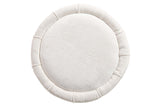 PUFF VELVET BLANCO GRIS 40x40x44 CM