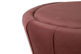 PUFF VELVET GRANATE GRIS 40x40x44 CM