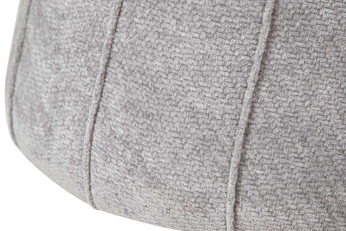 PUFF VELVET GRANATE GRIS 40x40x44 CM