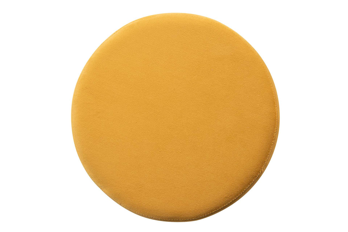 PUFF VELVET AMARILLO GRIS 40x40x44 CM