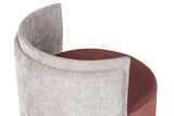 SET BUTACA Y PUFF VELVET 61x61x70 40x40x40 CM