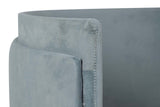 SET BUTACA Y PUFF VELVET 61x61x70 40x40x40 CM