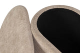 SET 2 PUFFS LINO MADERA 83x48x42 69x38x35 CM