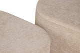 SET 2 PUFFS LINO MADERA 83x48x42 69x38x35 CM