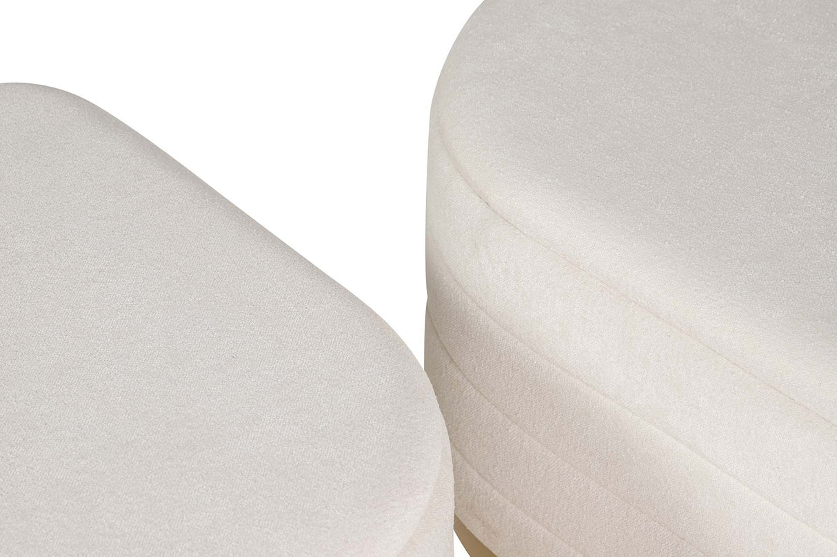SET 2 PUFFS LINO MADERA 83x48x42 69x38x35 CM