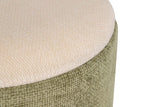 SET 2 PUFFS VELVET CHENILLA 36x36x44 31x31x38 CM