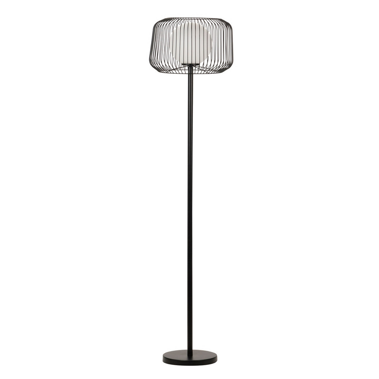 Black Metall -Bodenlampe 40x40x164 cm