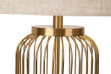 LÁMPARA SOBREMESA METAL DORADO 31x31x58 CM