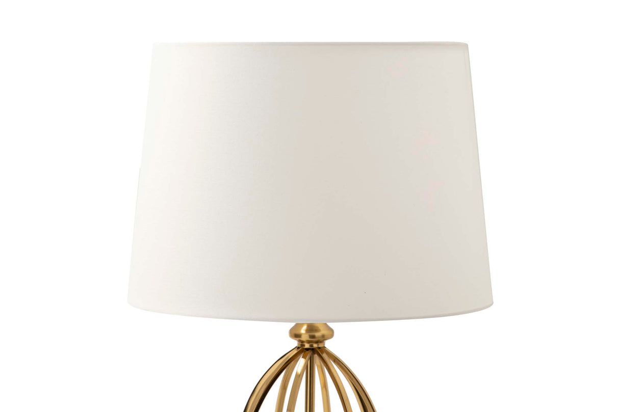 LAMPARA SOBREMESA METAL DORADO 33x33x56 CM