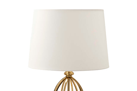 LAMPARA SOBREMESA METAL DORADO 33x33x56 CM