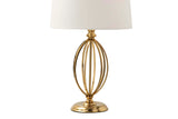 LAMPARA SOBREMESA METAL DORADO 33x33x56 CM